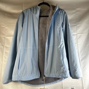 ZERO XPOSURE Warm/ Waterproof/Windproof NWT Jacket w/Hood & Snap Pockets L